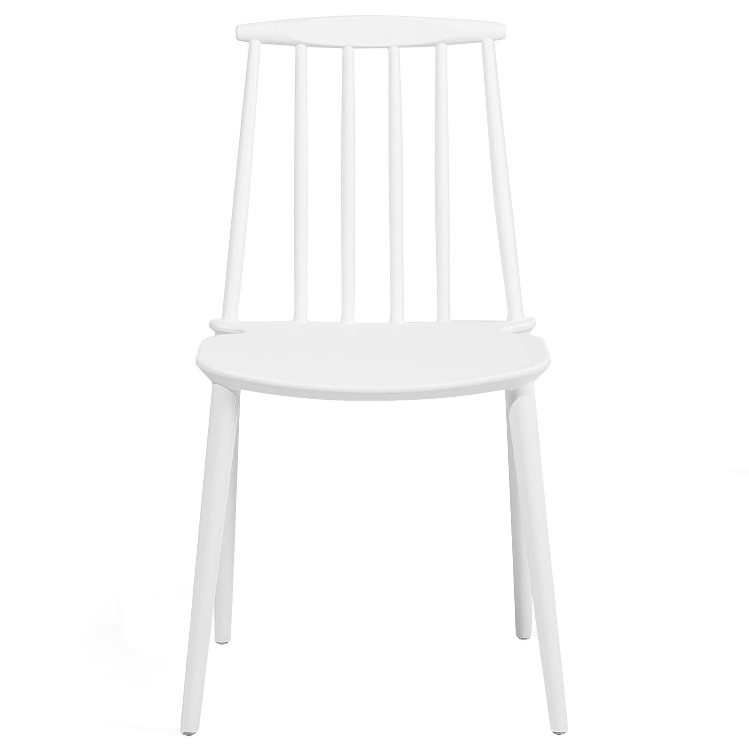 ESSZIMMERSTUHL 2er-Set Kunststoff Weiß Ventnor - Weiß, Kunststoff (49/83/41cm) - Beliani