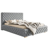 BETT Grau BEN 15 Gepolstert Mit Bettkasten 120x200 cm - Grau, Textil (120/200cm) - Sepro Meble
