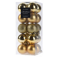 CHRISTBAUMKUGEL Santa Lila Gold 4/4/4 cm Kunstoff - Goldfarben, Kunststoff (4/4/4cm) - Mondex
