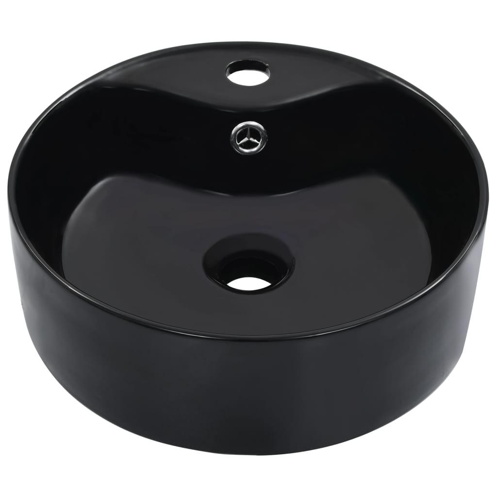 WASCHBECKEN Lamoureux 36/36/13 cm - Schwarz, Keramik (36/13/36cm) - Nettlife