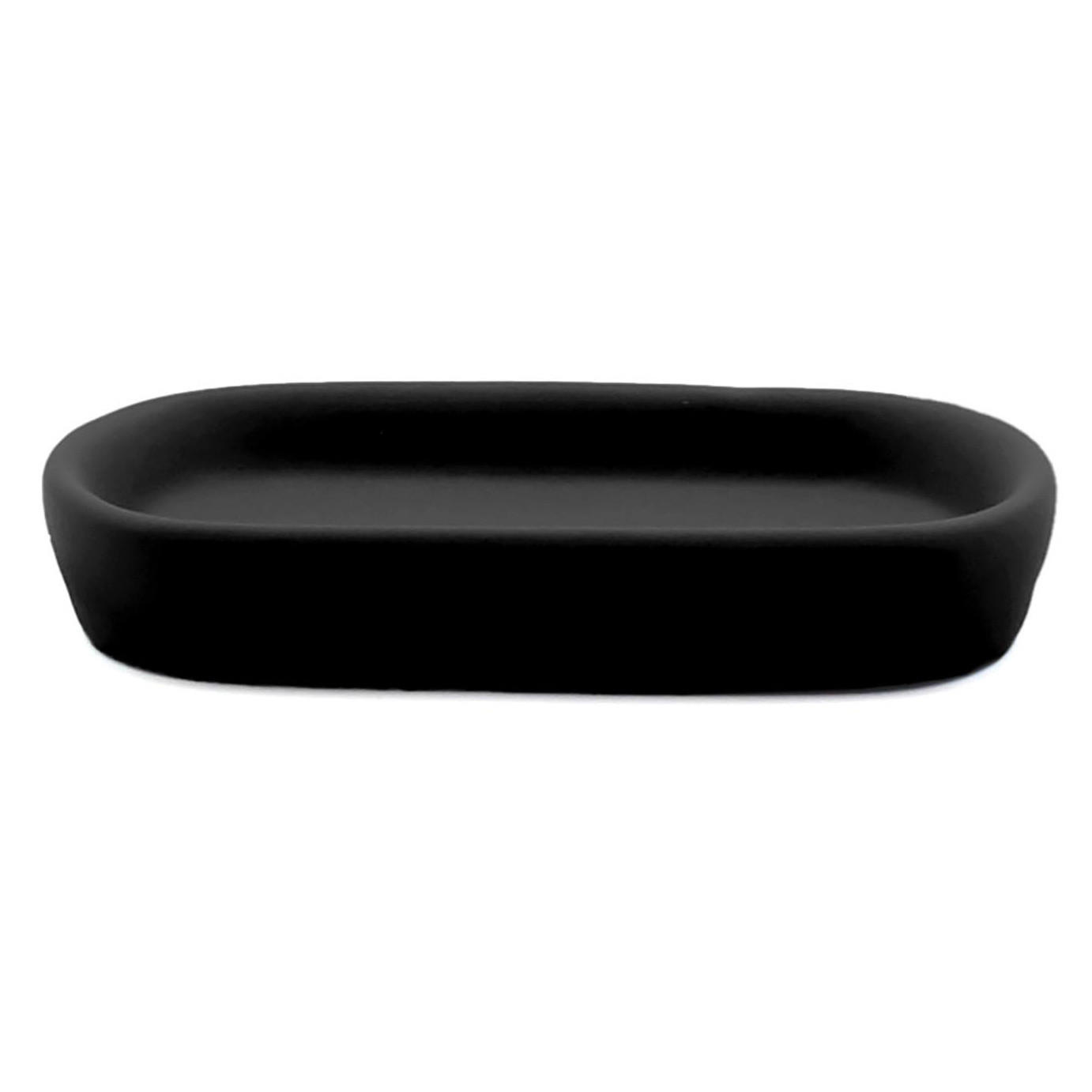 SEIFENABLAGE Keramik Ceralie 13,5/9,5 cm - Schwarz, Keramik (9.5/2.5/13.5cm) - Douceur d´intérieur