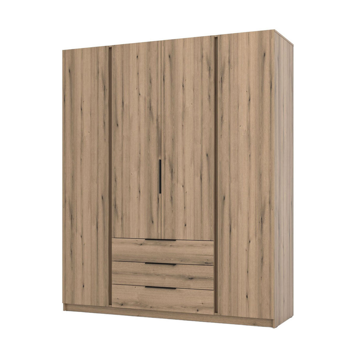 DREHTÜRENSCHRANK CAGLIARI 200/239/61,9cm 4-türig Goldfarben - Goldfarben, Holzwerkstoff (200/239/61.9cm) - MASSENO
