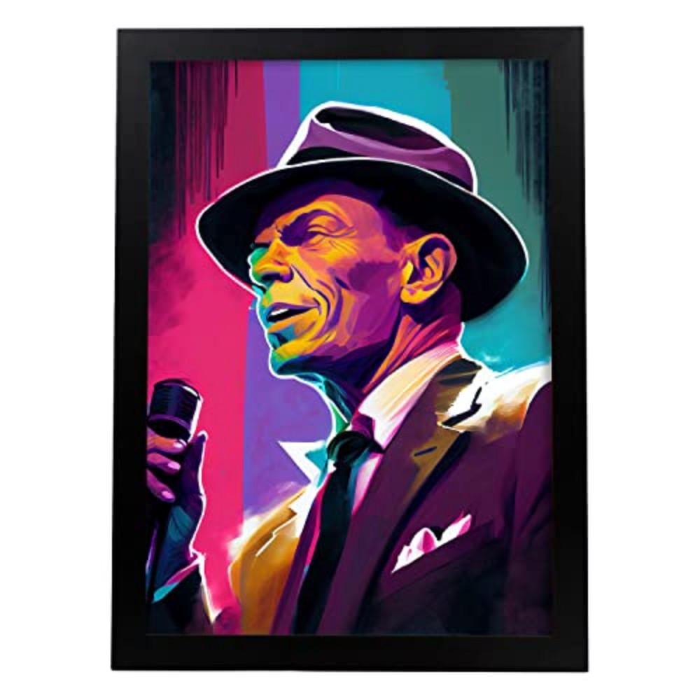 POSTER Frank Sinatra (Gesicht) In Voller Farbe Fotostil. A4 Rahmenlos - Klar, Papier (29.7/5/21cm) - Nacnic