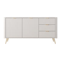 SIDEBOARD - 163.2 cm x 38 cm - Holz, Platte - Beige - ELONARIA - Beige, Holz (163.2/81.2/38cm) - Vente-Unique