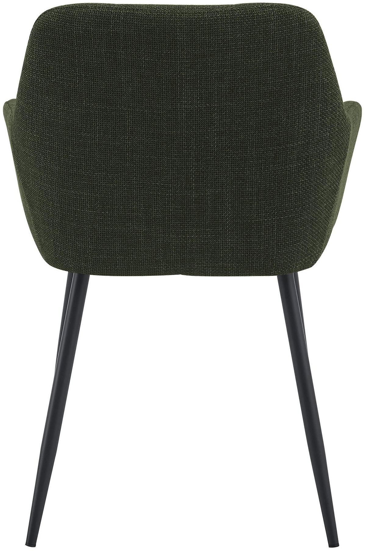 ESSZIMMERSTUHL Stoff Grün - Schwarz/Grün, Textil/Metall (57/85/60cm) - CLP