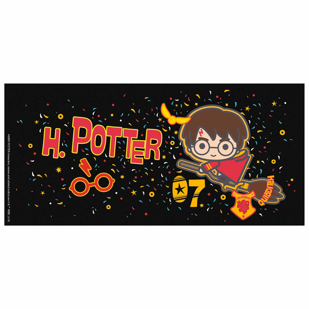 KAFFEEBECHER Harry Potter Quidditch Hogwarts Schwarz 320 ml - Schwarz, Keramik (0.32L) - United Labels