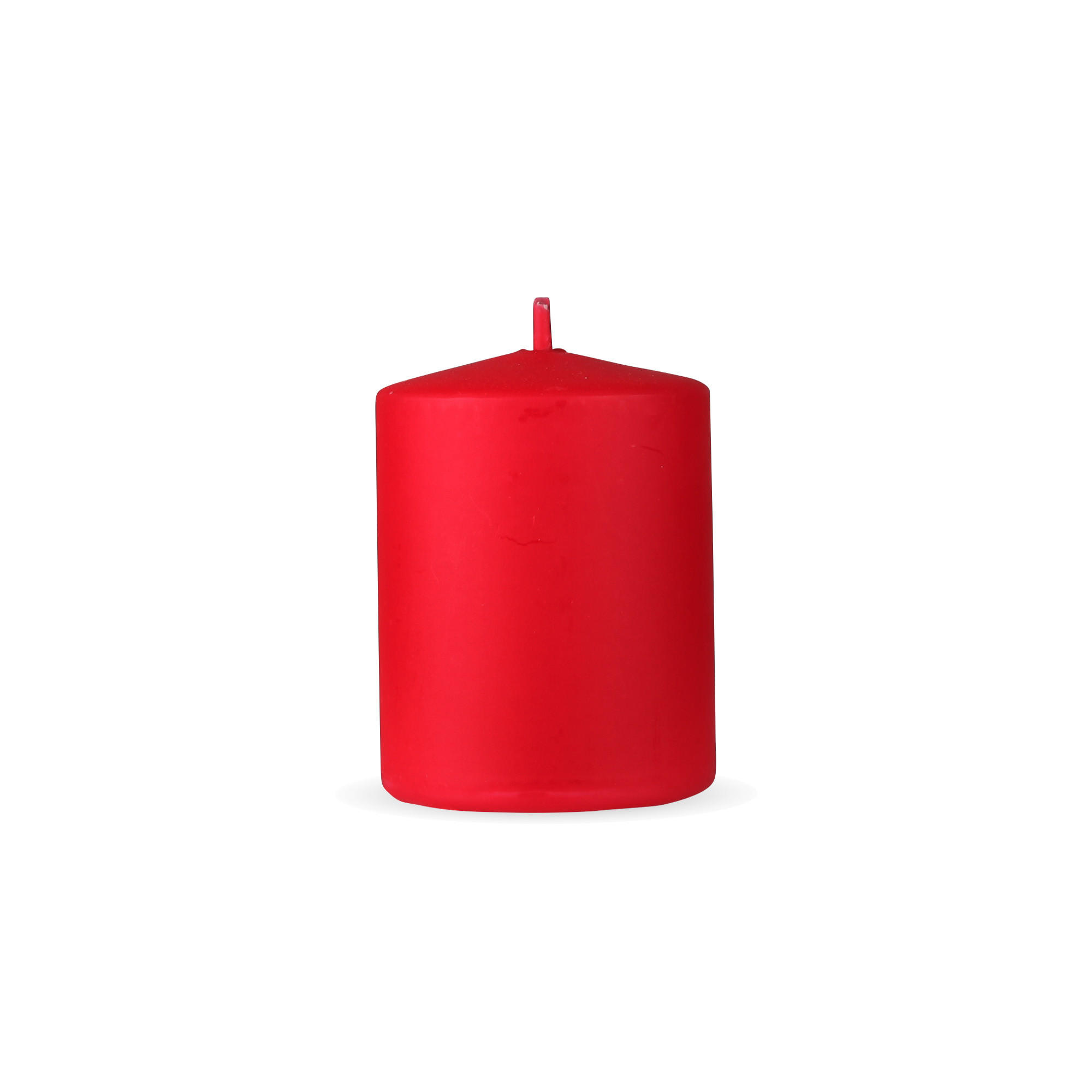 STUMPENKERZEN "Dunkelrot", Größe Ø7cm x Höhe: 8 cm - Dunkelrot, Naturmaterialien (7/8cm) - HS Candle