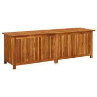 GARTEN-AUFBEWAHRUNGSBOX 175/50/58 Cm Massivholz Akazie - Akaziefarben, Holz (175/58/50cm) - vidaXL