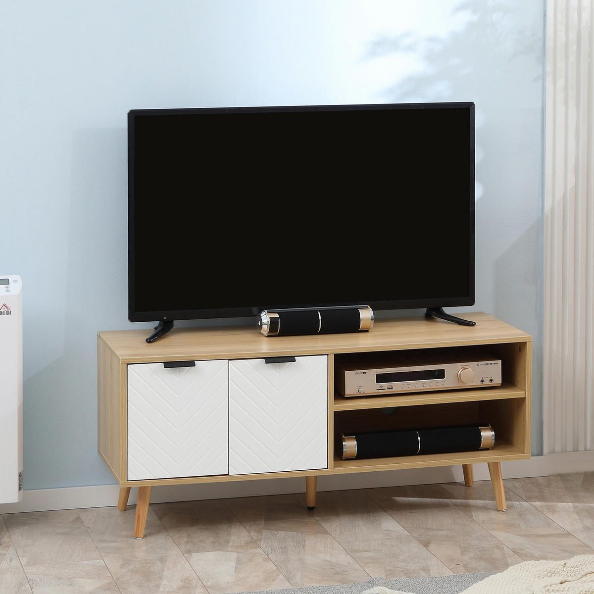 TV-MÖBEL Braun 1 Stück - Braun, Holzwerkstoff (110/48.8/39cm) - GiPP