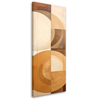 LEINWANDBILD 3D und geometrisch 50x150cm - Beige, Textil (50/150cm) - Feeby