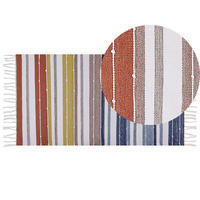 OUTDOOR-TEPPICH Tozakli 150/80 cm - Multicolor, Kunststoff (80/150cm) - Beliani