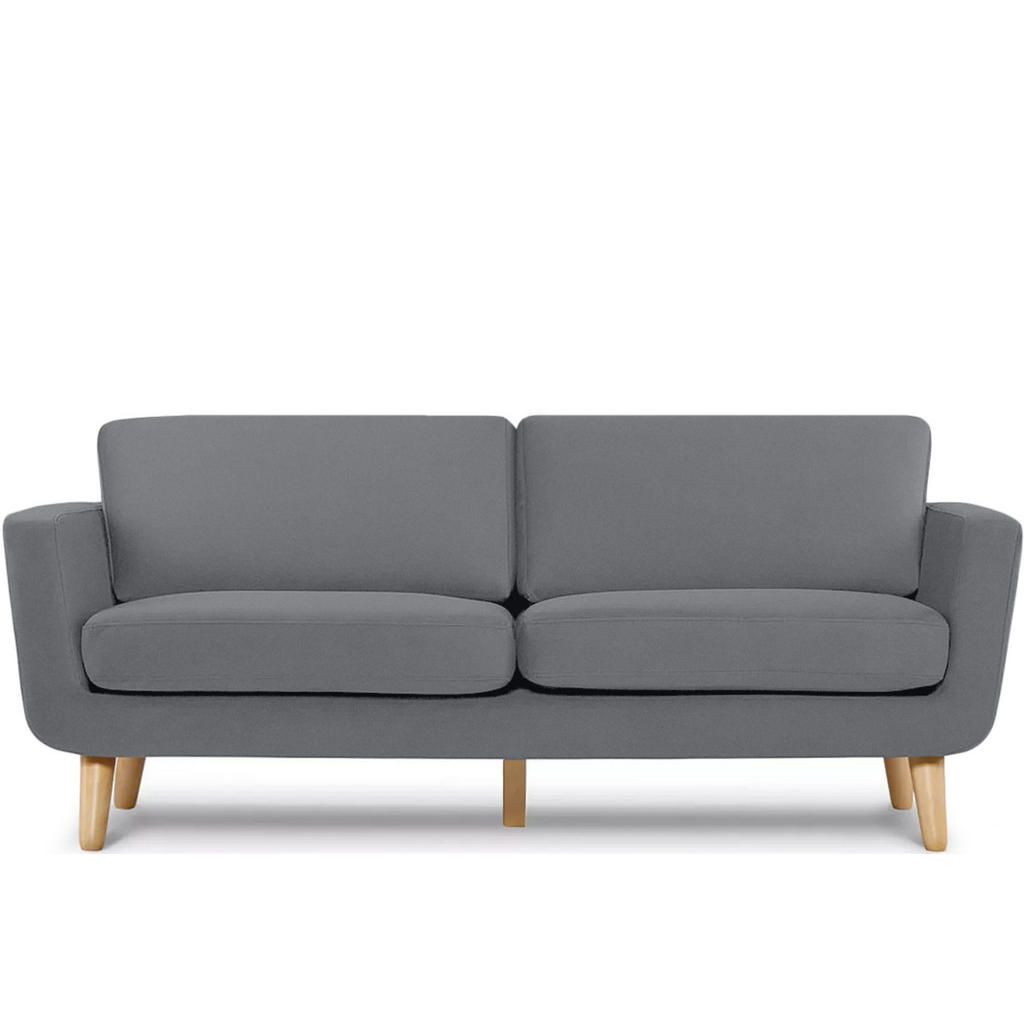 Thumbnail - Konsimo® 3-Sitzer-Sofa, Grau, Textil, 88x80x190 cm, FSC 100%, Hergestellt in Europa, Wohnzimmer, Sofas & Couches, Sofas,...