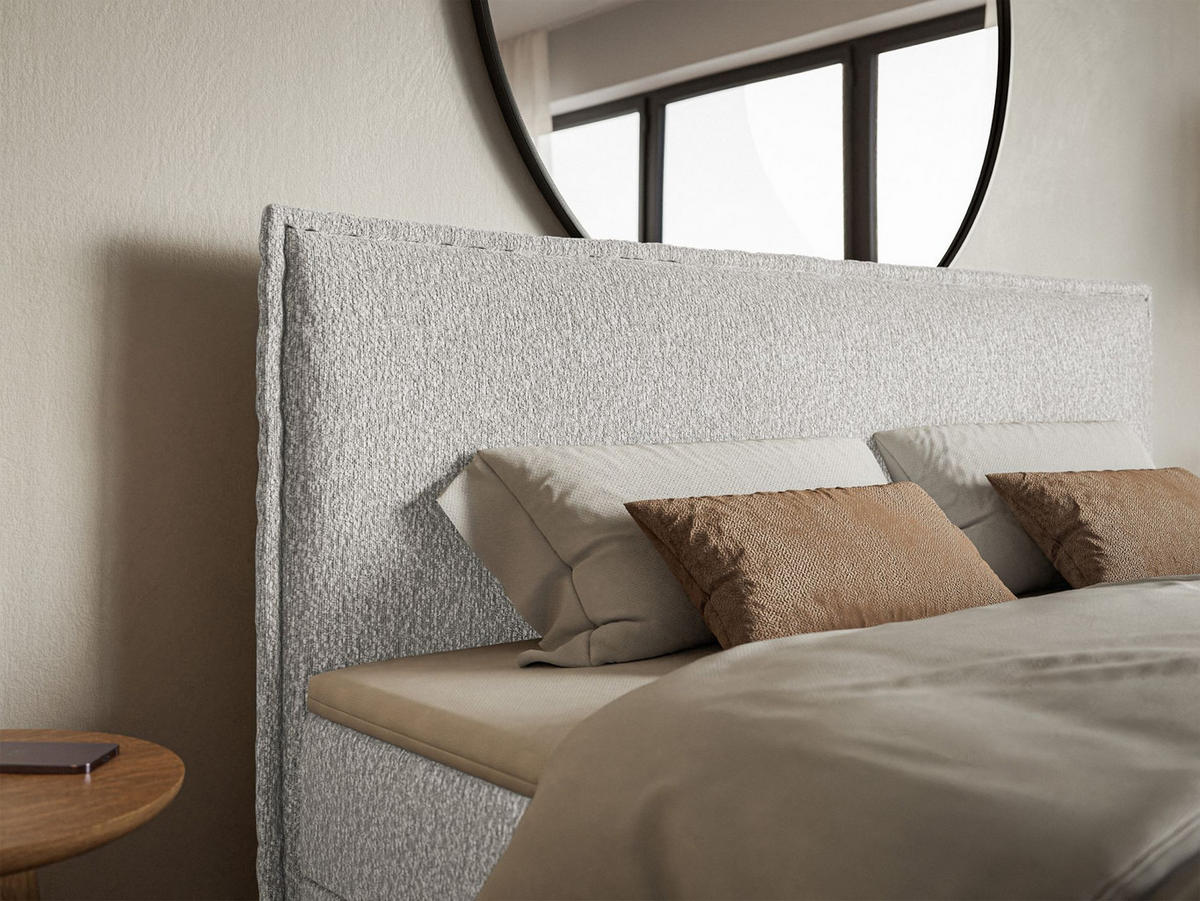 BOXBETT Softie Hellgrau Chenille 140x200 cm - Hellgrau, Textil (140/200cm) - Selsey