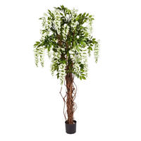 KUNSTBAUM Künstliche Wisteria Liana - Ria 180 cm - Weiß, Kunststoff (180cm) - aplanta