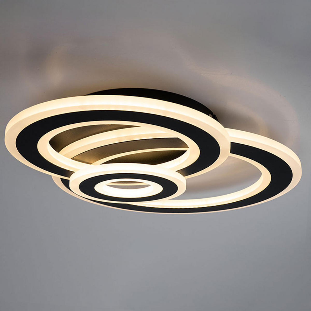 LED DECKENLEUCHTE Metall Grau RIO - Grau, Metall (47.5/36/7cm) - Wofi
