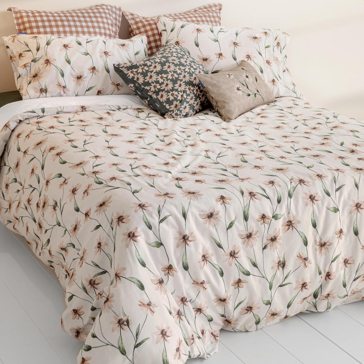 BETTBEZUG tinny bloom 155x220 cm (komfortgrösse) mehrfarbig - Multicolor, Textil (155/220cm) - Happy Friday