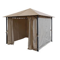PAVILLON Nizza 3x3m Sand inkl. Seitenwandset - Beige, Metall (300/263/300cm) - QUICK STAR