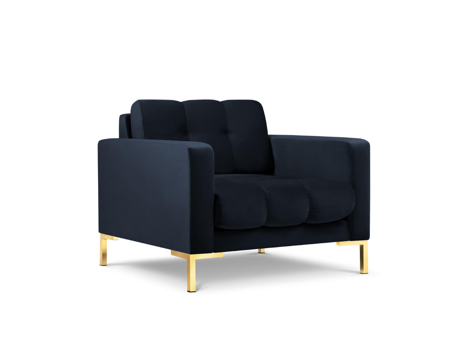 SESSEL Mamaia aus Samt dunkelblau - Dunkelblau, Textil (92/75/87cm) - Micadoni