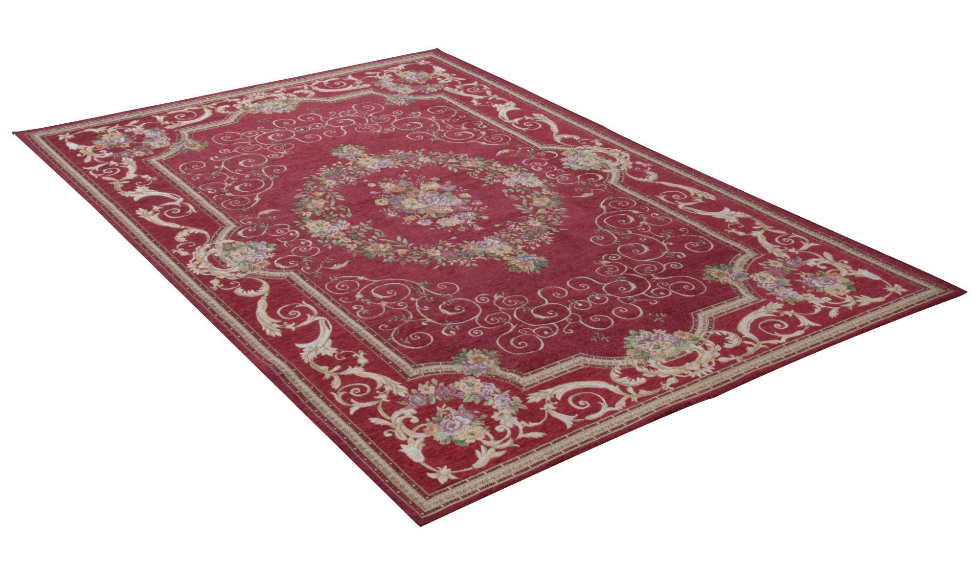 FALCHWEBTEPPICH Flomi Florentina 60x90 cm - Rot, Textil (60/90cm) - THEKO