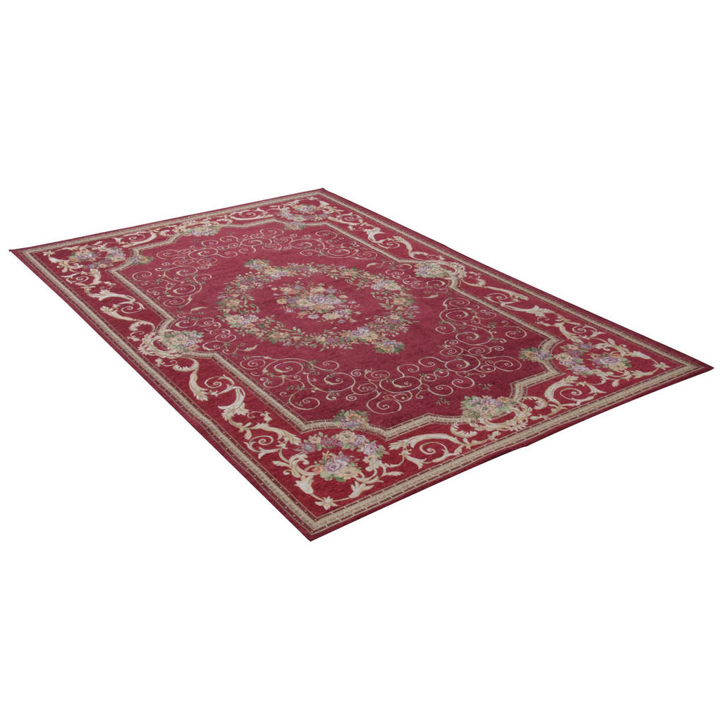 Thumbnail - Theko Falchwebteppich, Rot, Textil, Floral, Rechteckig, 60x90 cm, für Fußbodenheizung geeignet, Teppiche & Böden, Teppic...