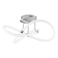 LED DECKENLEUCHTE MIRA Chrom Weiß - Weiß, Metall (57.5/57.5/30cm) - Wofi