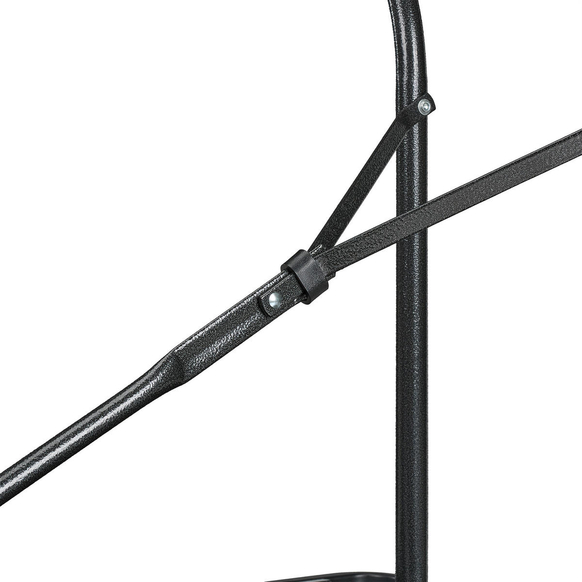GARTENTISCH - Schwarz, Kunststoff/Metall (74/180/72cm) - Relaxdays