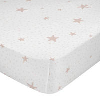 SPANNBETTTUCH little star 105x200x32 cm rosa - Pink, Textil (105/200cm) - Happy Friday