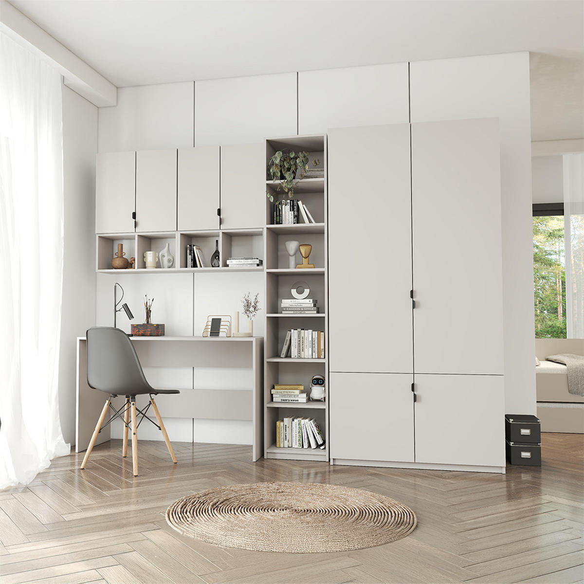 SCHREIBTISCH MEZZO 120 cm Kaschmir/Kaschmir - Kaschmir/Buchefarben, Holz/Holzwerkstoff (120/75/50cm) - imoebel24