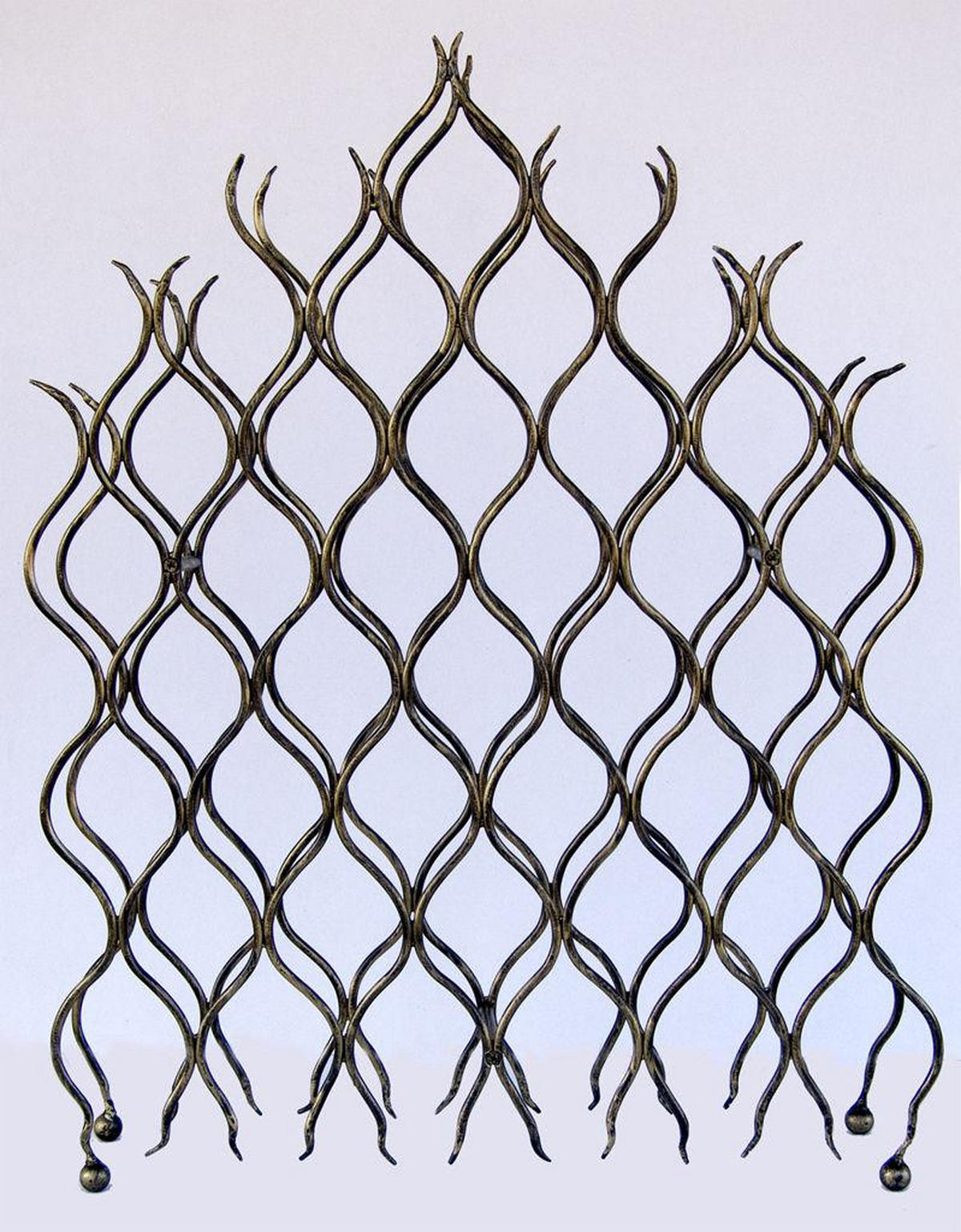 WEINREGAL "Grand Feu" Metall Schmiedeeisen für 40 Flaschen Flasc - Braun, Metall (70/95/15cm) - DanDiBo