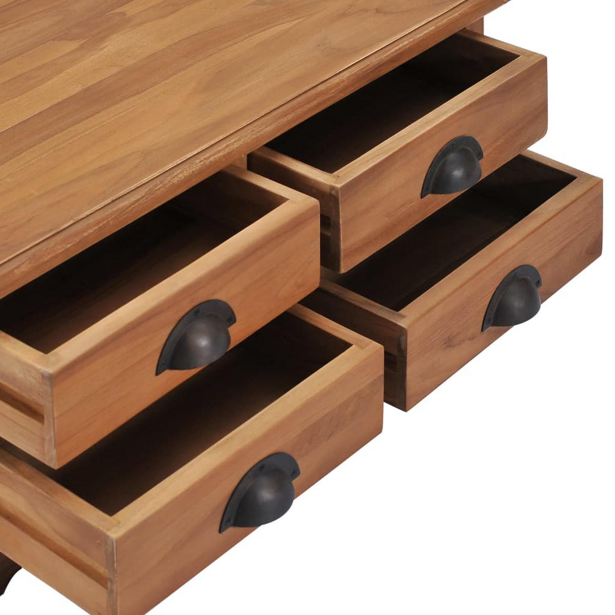 COUCHTISCH 68 x 68 x 30 cm Teak - Braun, Holz (68/68/30cm) - furnicato
