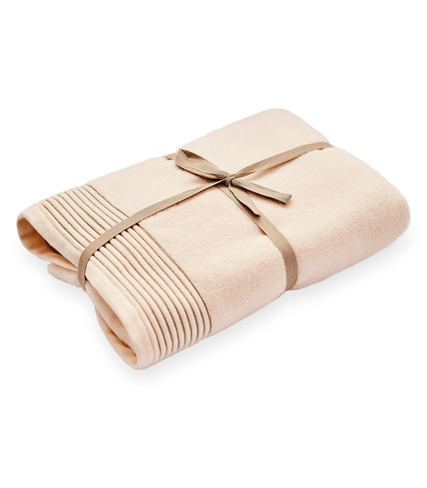 DUSCHTUCH Serene Bliss, 70x140cm, Baumwolle, Dunkelbeige - Champagner, Textil (100/150cm) - SOWL