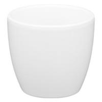 BLUMENTOPF Sylt Keramik Ø 8 cm Höhe 6 cm rund Weiß glänzend - Weiß, Keramik (8/6cm) - LENI