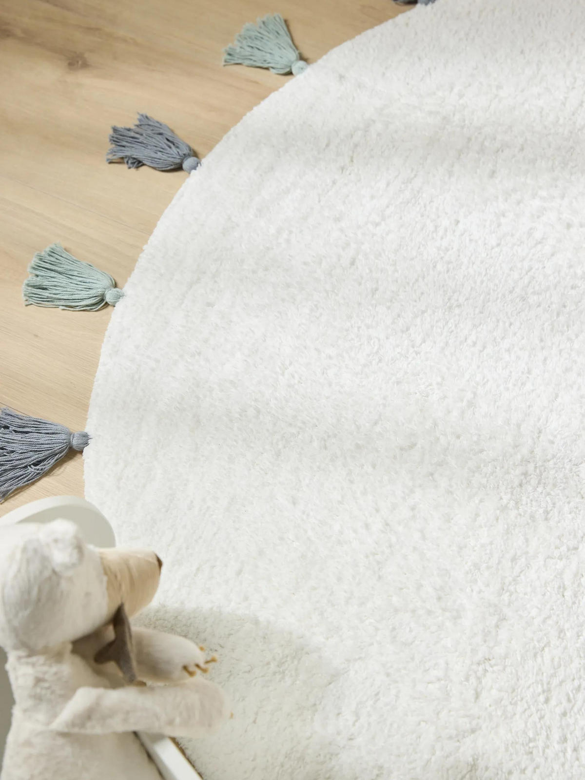 KINDERTEPPICH waschbar Malu Blau ø 80 cm rund - Blau, Textil (80/80cm) - Lytte