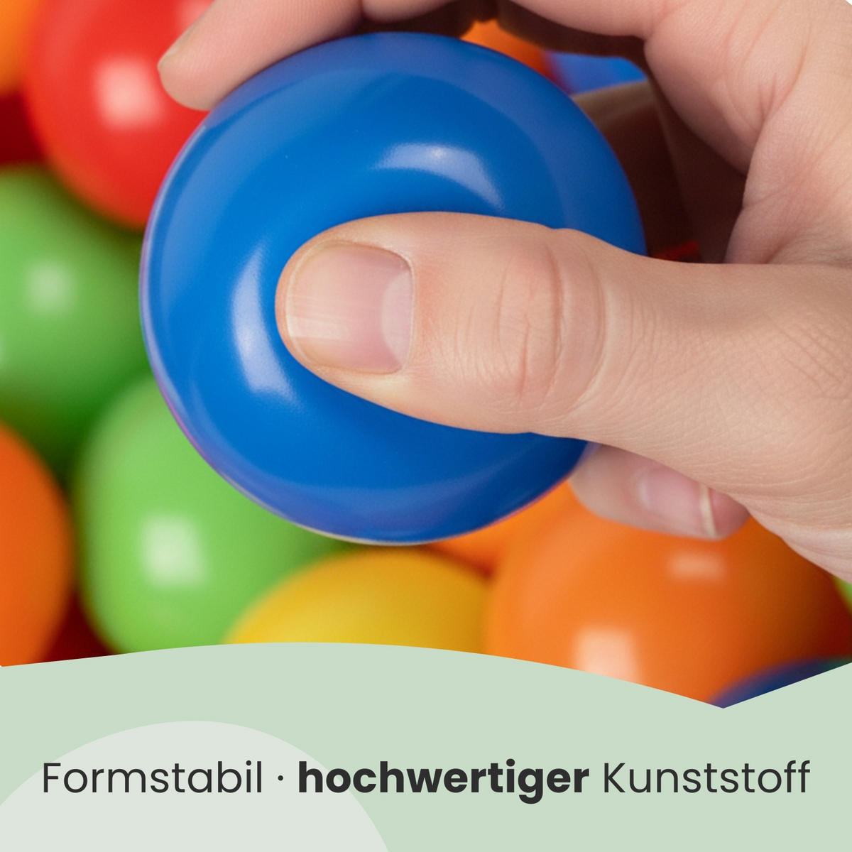 BÄLLEBAD-BÄLLE 100 Stück, bunt, 6 cm - Multicolor, Kunststoff (6/6/6cm) - Littletom