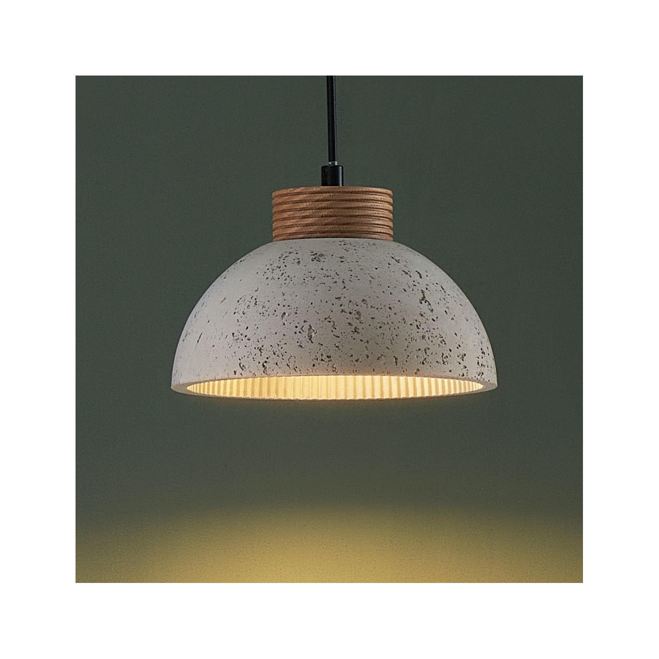 HÄNGELEUCHTE Koda, Dunkelgrau, 9.5cm - Dunkelgrau, Stein (9/20/9.5cm) - KOSILUM