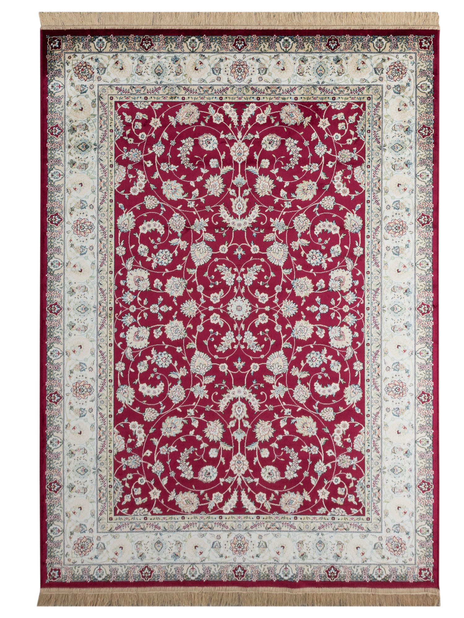 ORIENTTEPPICH 95/140 cm Riad Tabriz - Rot, Textil (95/140cm) - Steffensmeier