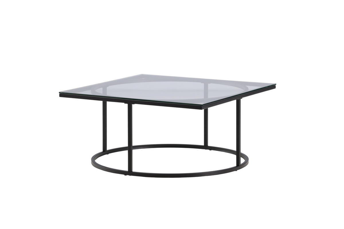 COUCHTISCH 90x90cm - Schwarz, Holzwerkstoff (90/90/42cm) - ebuy24