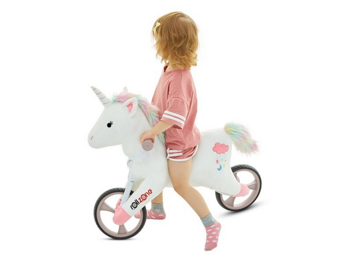 LAUFRAD Einhorn - Weiß, Kunststoff (63/15/52cm) - TPFLiving