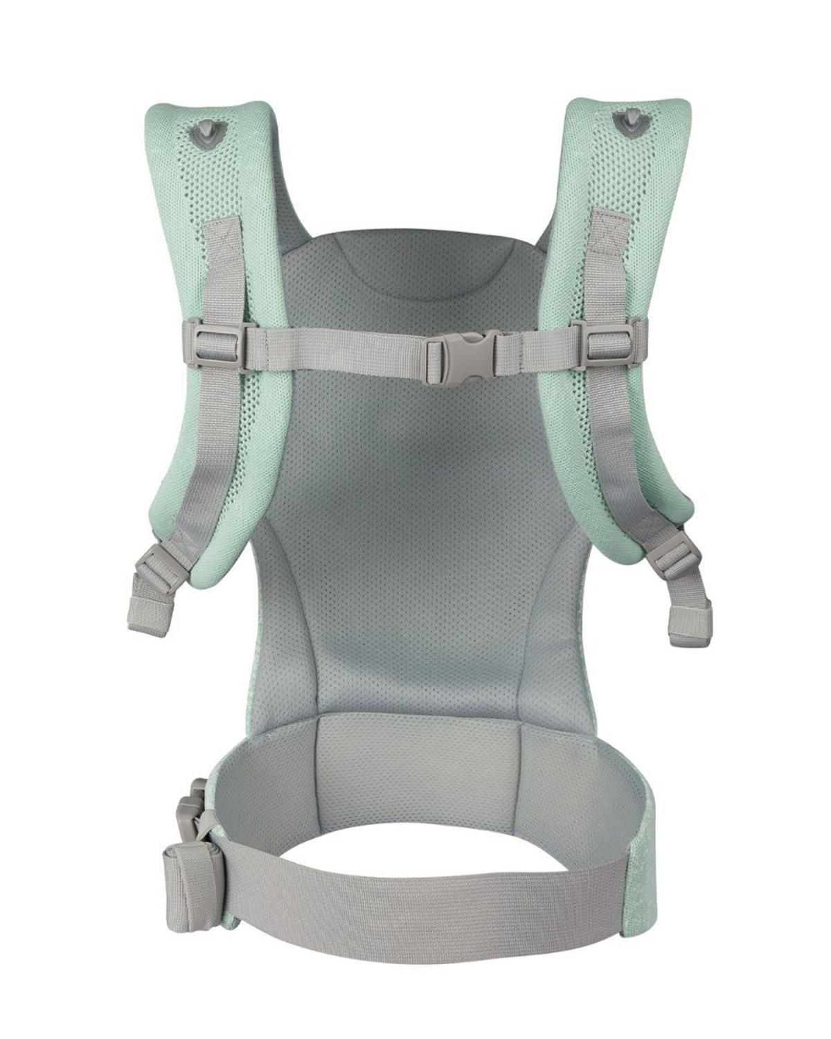 BABYTRAGE Hoody Fly grün Hüftsitz, 3 Tragepositionen, Strickstoff, gepolsterte Gurte, 15 kg - Grün, Textil (25/15/65cm) - Kikka boo