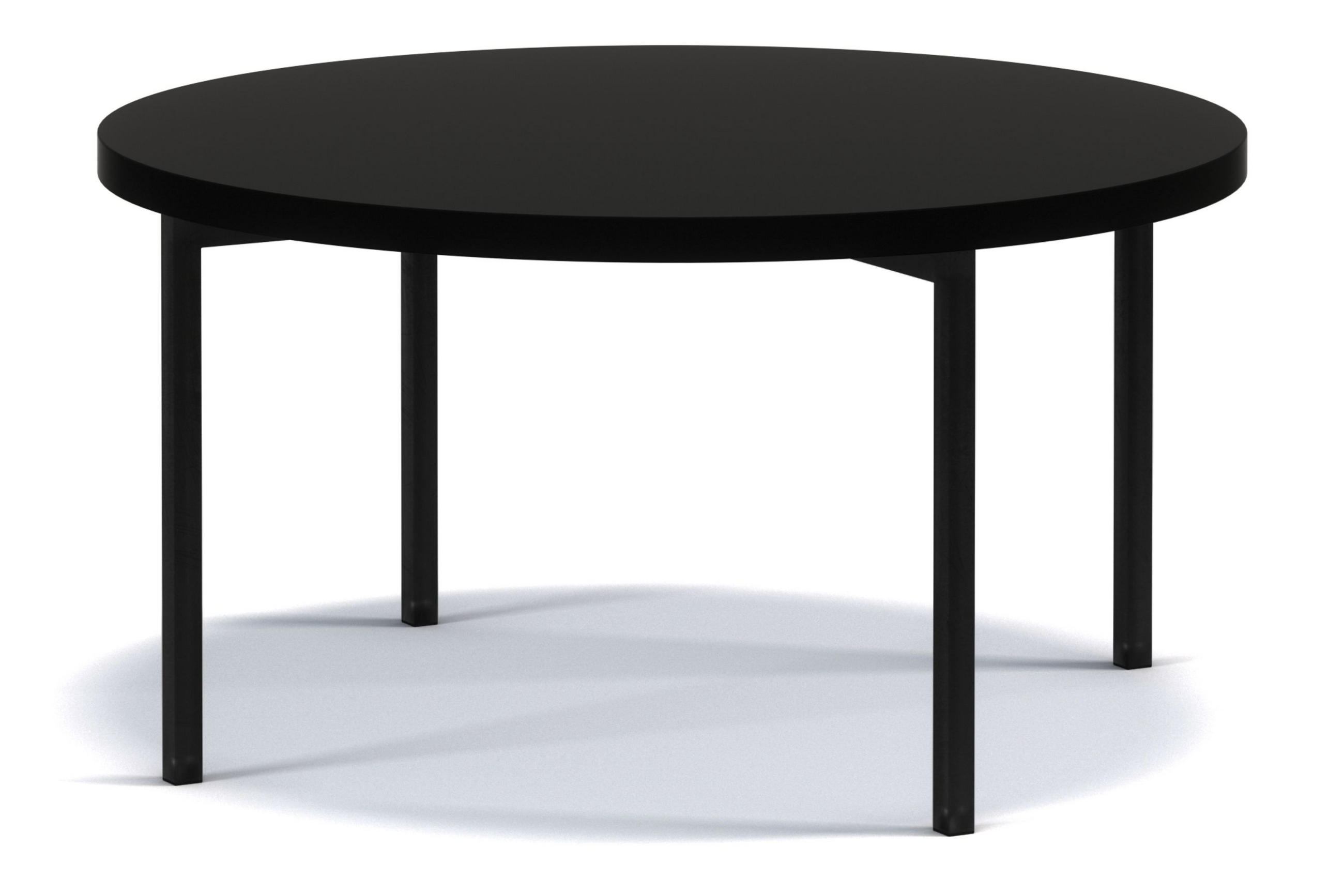 COUCHTISCH GERIS mit Metallfüßen, Spanplatte, schwarz - Schwarz Hochglanz/Schwarz, Holz/Metall (80/80/45cm) - KONSIMO®