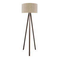 STOJACÍ LAMPY Newport - světle hnědá, kompozitní dřevo/textil (38/38/140cm) - lux.pro