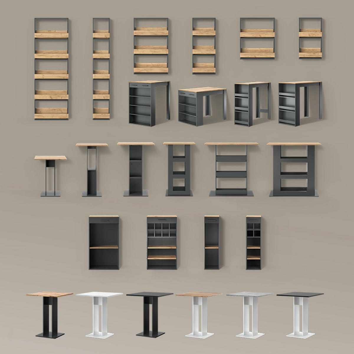BARTISCH Regusa Weiß 67 x 100 cm - Weiß, Holzwerkstoff (100/67/106cm) - Livinity®
