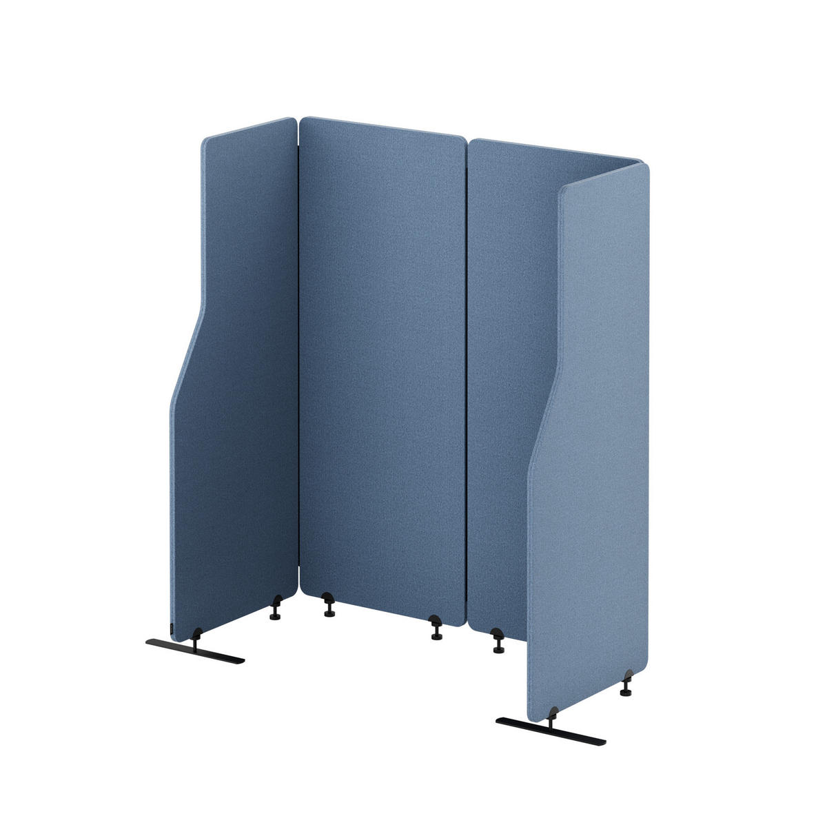 AKUSTIKSCHUTZWAND SADIE - Blau, Metall (240/145/2cm) - Jan Nowak