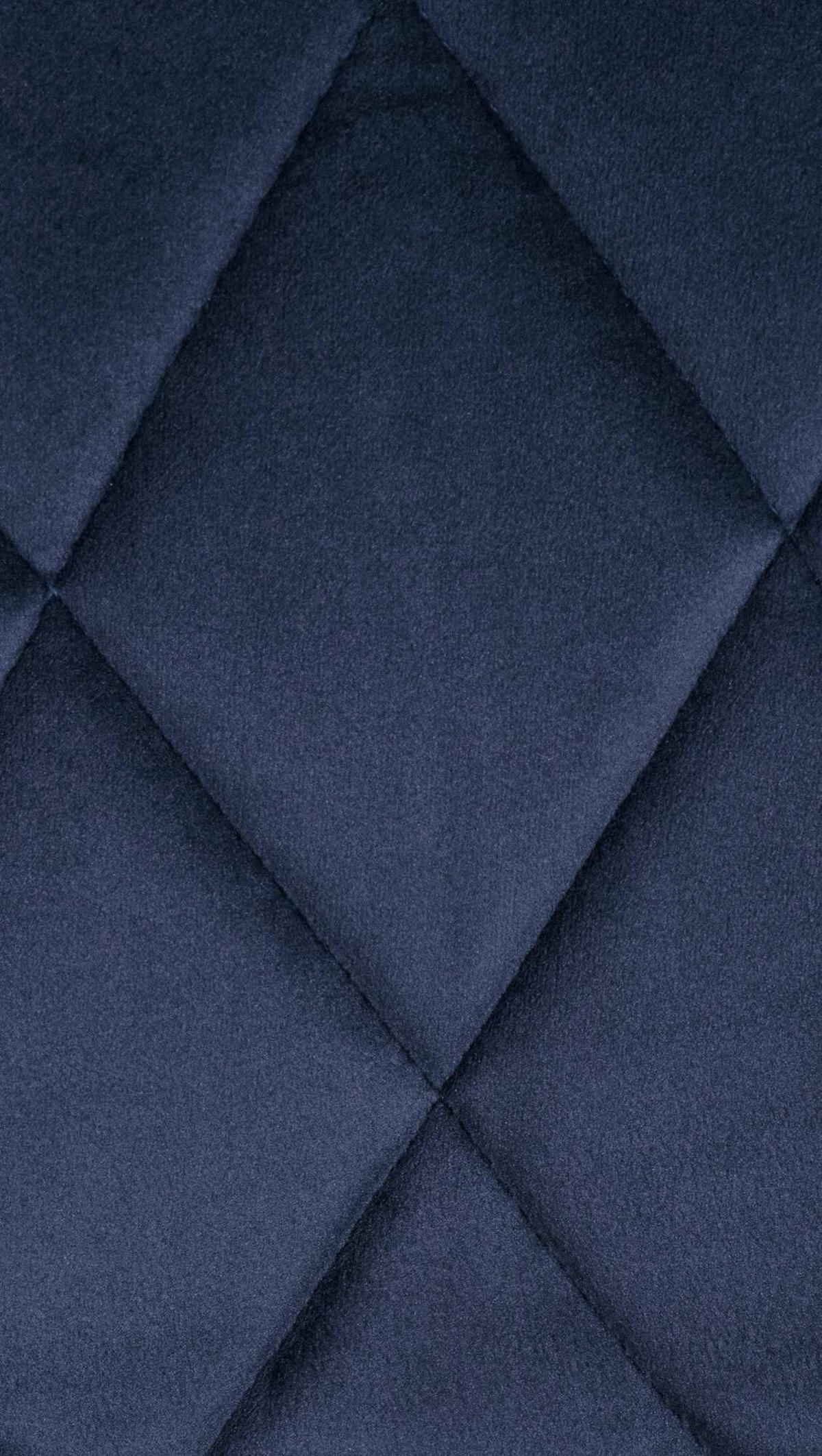 BARHOCKER Stoff blau - Blau/Schwarz, Textil/Metall (46/83/49cm) - CLP