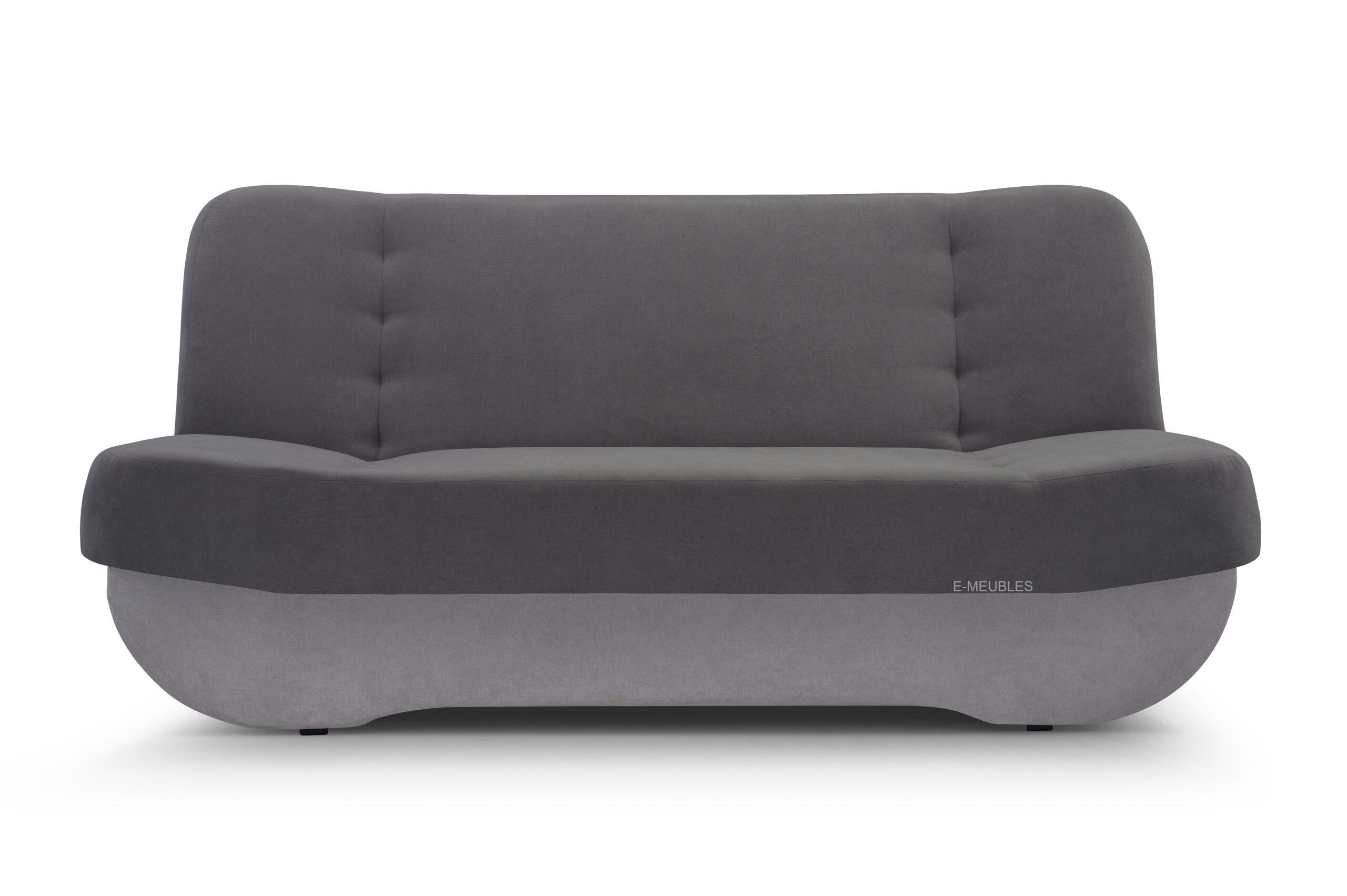 SCHLAFSOFA -PAFOS (Dunkelgrau + Hellgrau) - Hellgrau, Holz (192/90/87cm) - Möblo