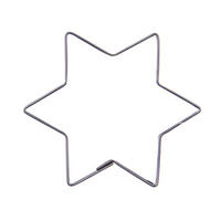 AUSSTECHFORM Stern 6,5 cm Silber - Silberfarben, Metall (6.5/1.5/6.5cm) - Orion 