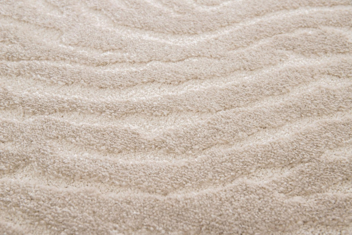 TEPPICH ultrafein mit Skulptureffekt beige - Beige, Textil (120/170cm) - AFK Living