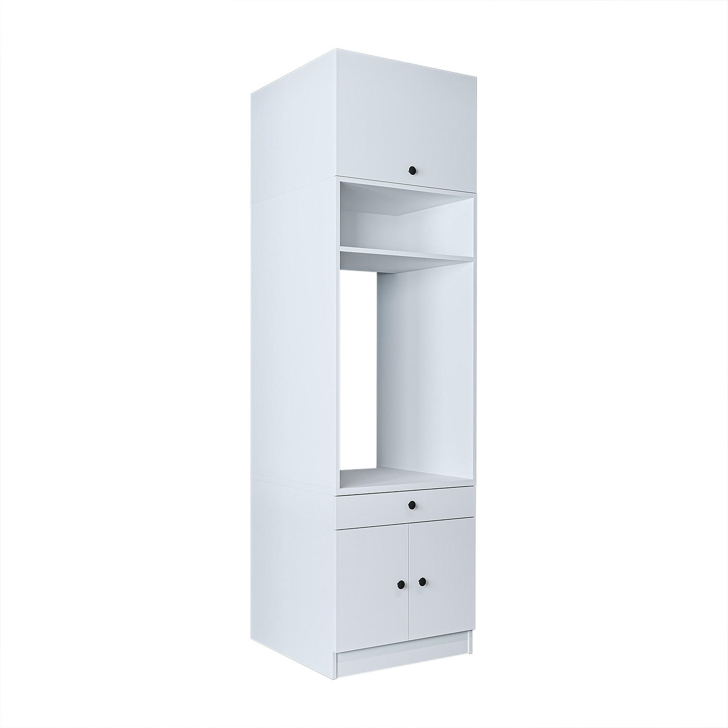 WASCHMASCHINENSCHRANK Serie 1 65cm Breit, 230cm Hoch - Weiß, Holzwerkstoff (65/230/67cm)