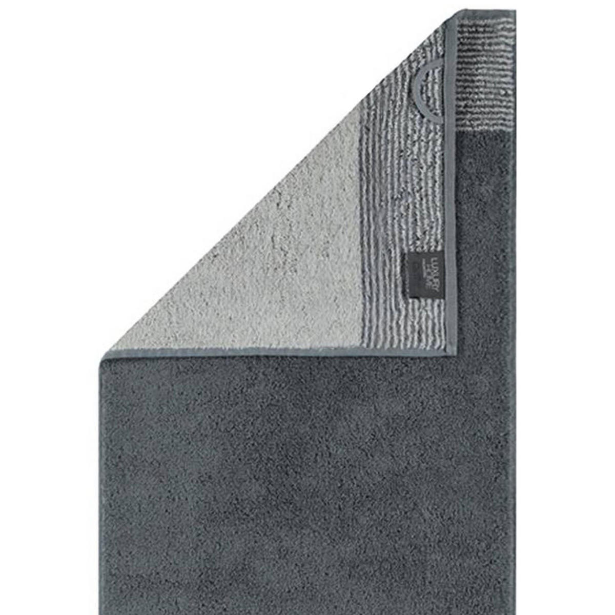 DUSCHTUCH Unisex Luxury Home C Two-Tone Grau Baumwolle - Schieferfarben, Textil (30/40cm) - Cawoe