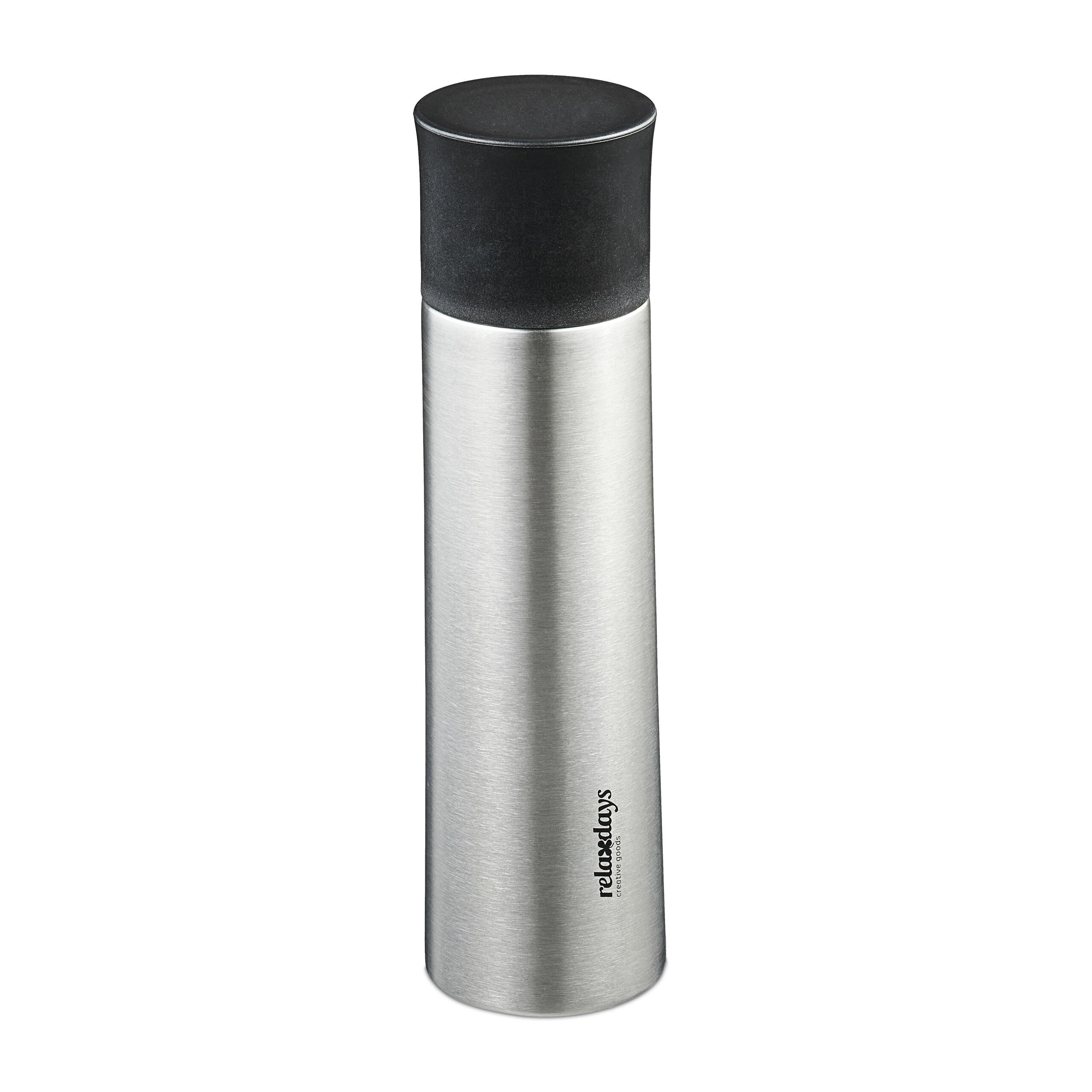 Relaxdays TERMOLÁHEV stříbrná černá 500 ml